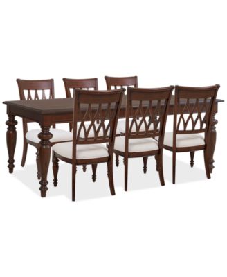 Daria 7-Pc. Dining Set (Rectangular Table & 6 Side Chairs), Created for Macy's
