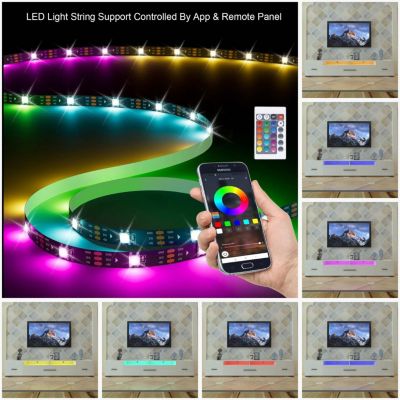 RGB LED TV Cabinet with 90% Storage Space and Multicolor Modes