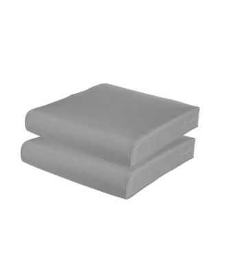 Outdoor Chair Cushion W24''xD24'' Soft, Fade-resistant Polyester, Removable Cover with Hidden Zipper, Adaptable Secure Ties, Set of 2 Available sizes suit your patio, garden, or terrace.