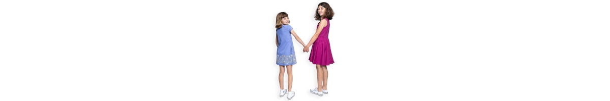 Mightly Toddler Girls Fair Trade Organic Cotton Short Sleeve Dresses 2-pack
