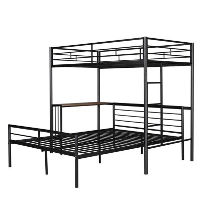 Streamdale Twin Over Full Bunk Bed with Desk and Ladder
