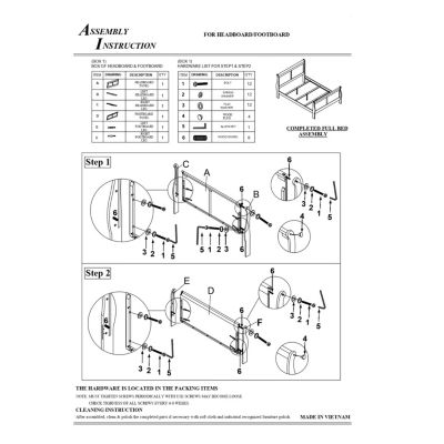 Streamdale Louis Philippe Panel Sleigh Bed, Full Size