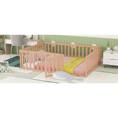 Streamdale Full Size Wood Daybed Frame With Fence