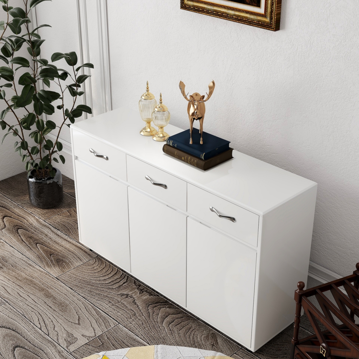 Streamdale Furniture Dirty Laundry Basket Bathroom Cabinet