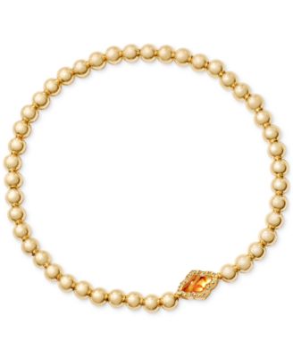 Kendra Scott - Mother of Pearl & Crystal Beaded Stretch Bracelet