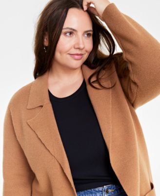 Plus Size Sweater Blazer, Created for Macy's 