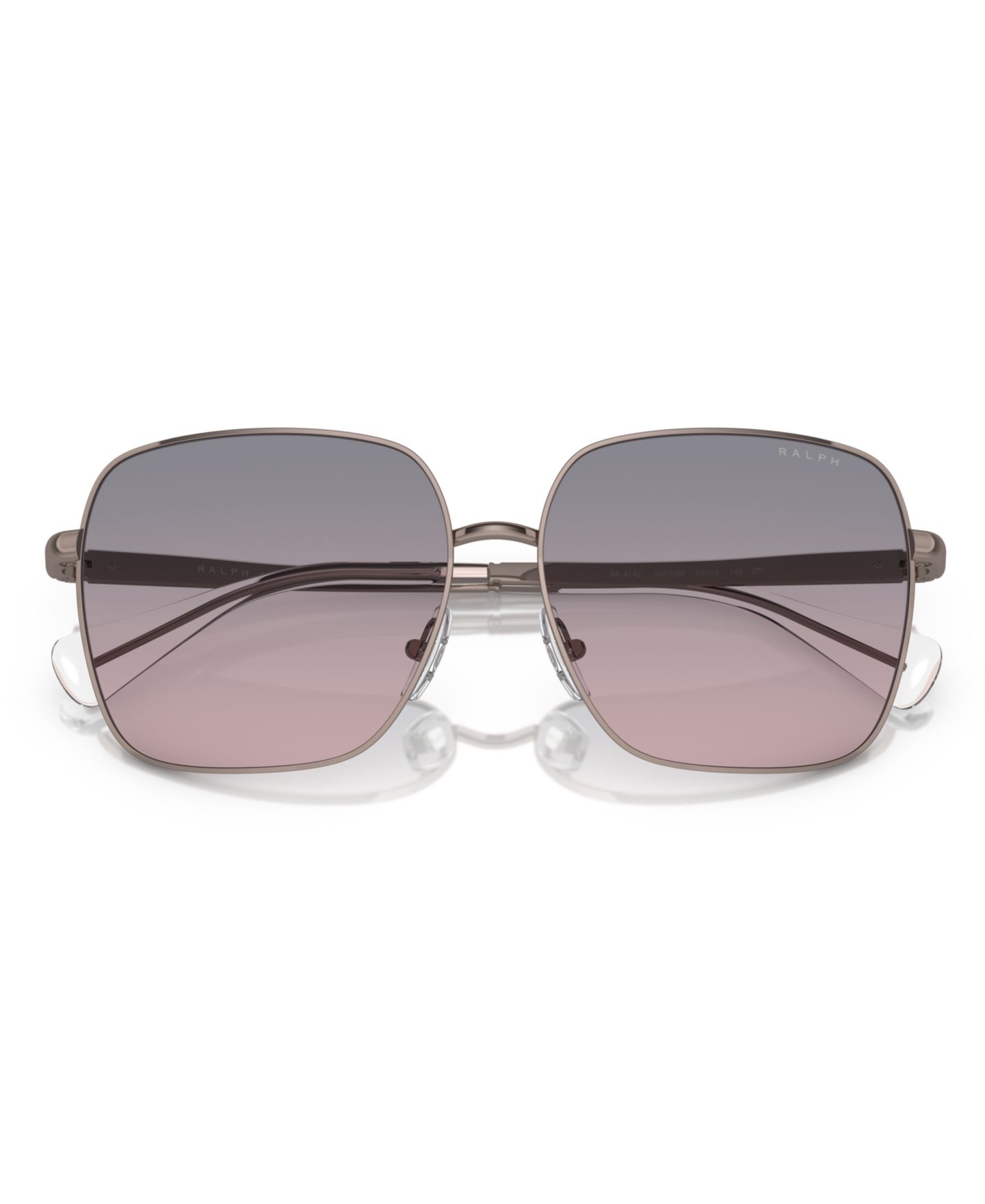Женские солнцезащитные очки Ralph by Ralph Lauren Sunglasses, Gradient RA4142, цвет: Блестящий бледный золотой — фото 7