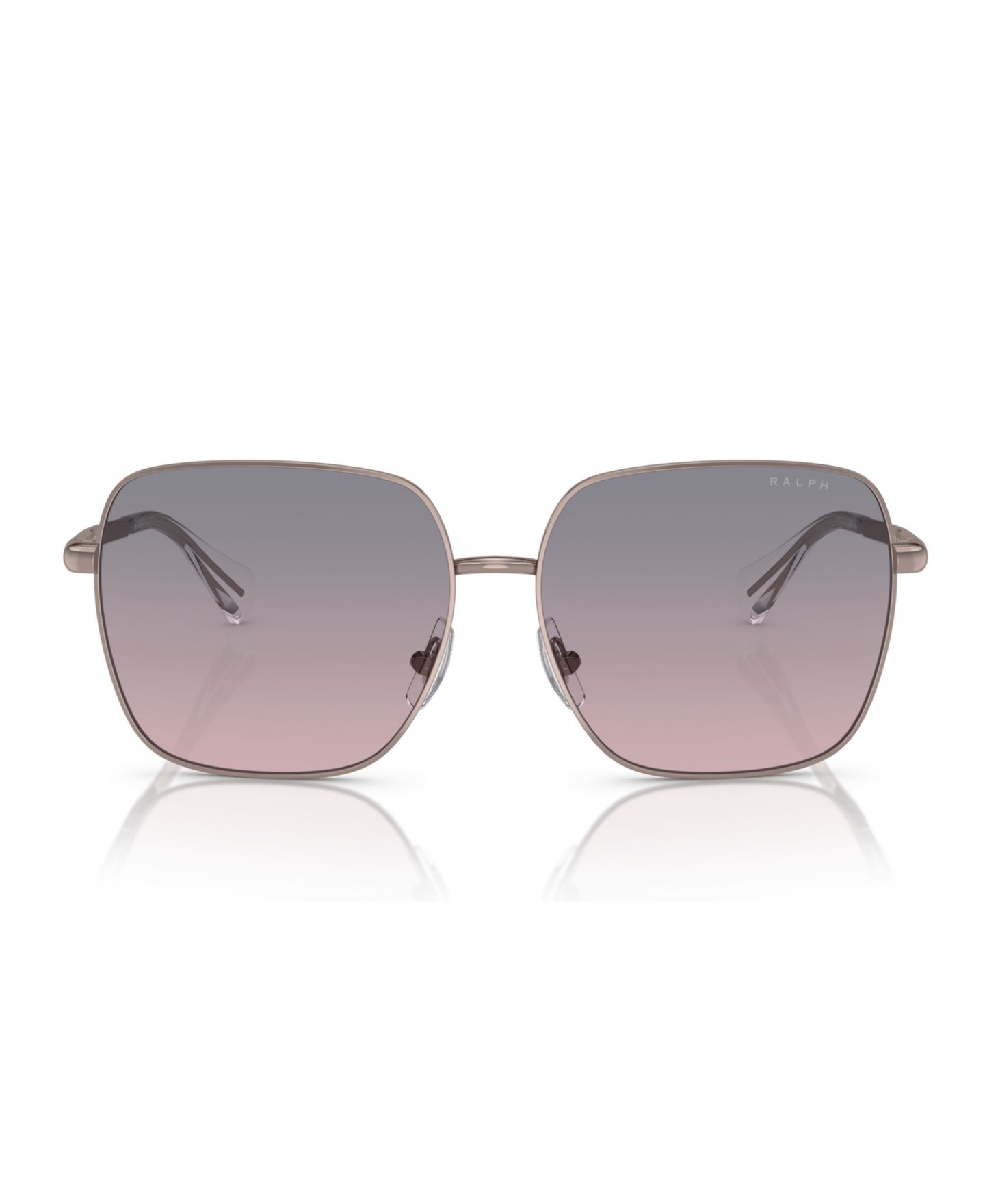 Женские солнцезащитные очки Ralph by Ralph Lauren Sunglasses, Gradient RA4142, цвет: Блестящий бледный золотой — фото 8