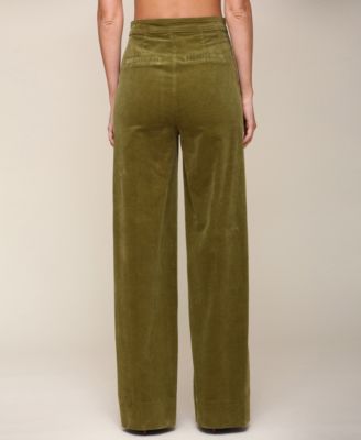 Women's Double-Zipper Wide-Leg Pants