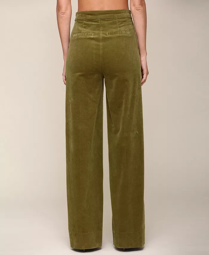 Women's Double-Zipper Wide-Leg Pants - thumbnail 3