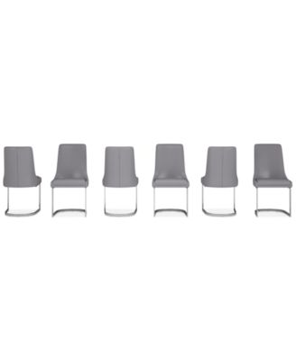 Tivie 6 Pc Dining Chair Set, Created for Macy's