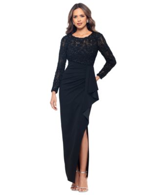 Shops macy's formal dresses long sleeve