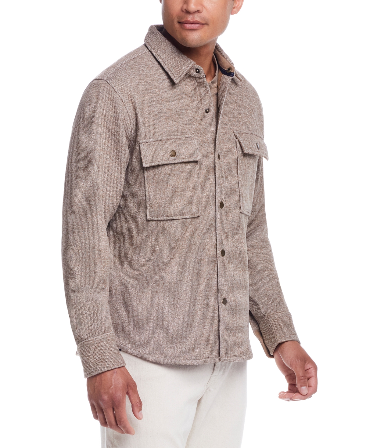 Weatherproof Vintage Men's Mixy Regular-Fit Fleece-Lined Shirt Jacket