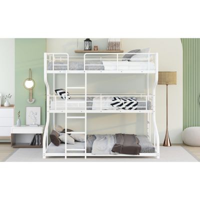 Streamdale Triple-Tier Bunk Bed with Extended Access