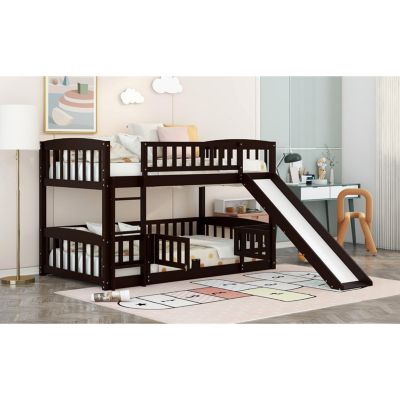 Streamdale Twin Bunk Bed w/ Slide and Ladder