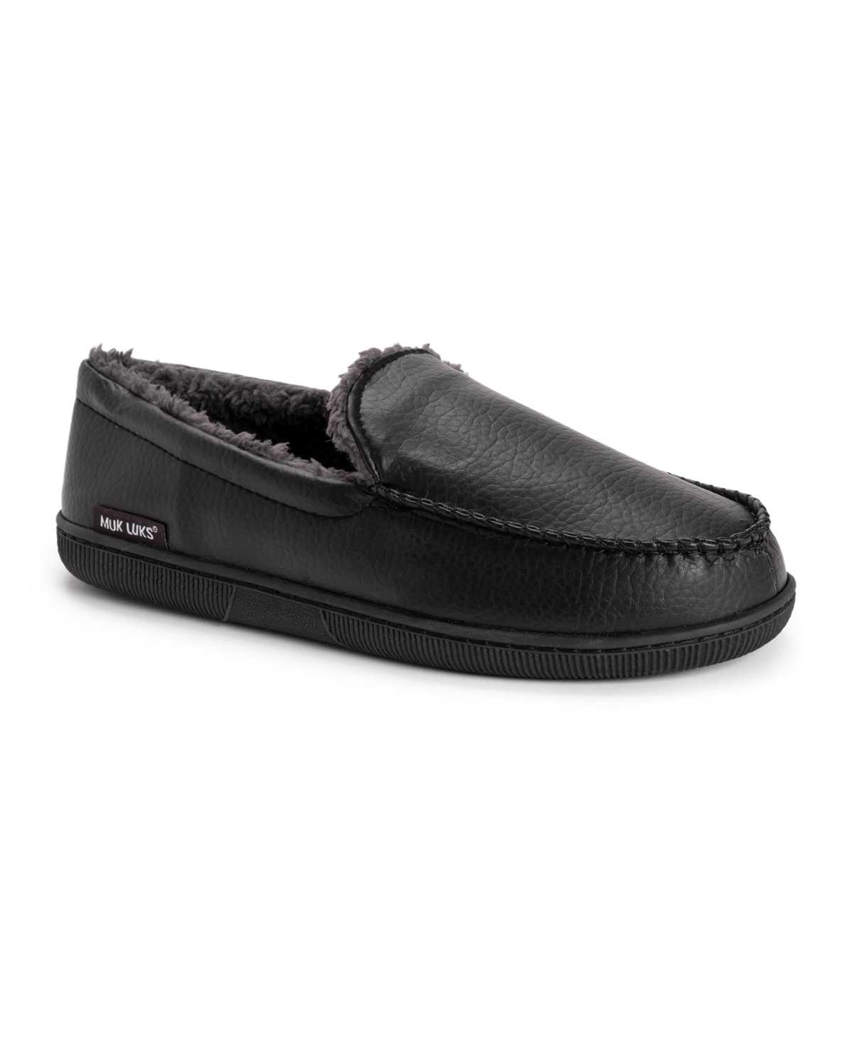 Men's Moccasin Slippers - Black