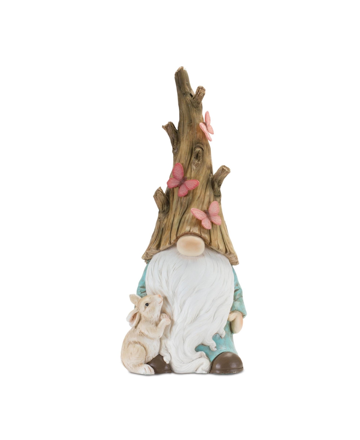 Slickblue Tree Trunk Gnome Statue 24.75