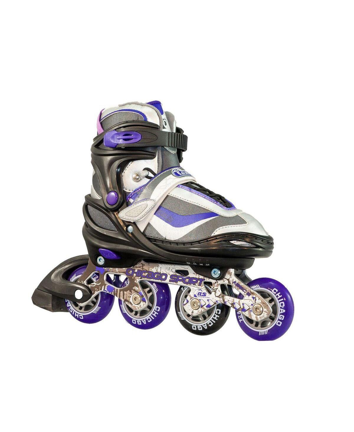Chicago Skate 17G Adjustable In Line, Purple - Size 1 - 4 - Purple