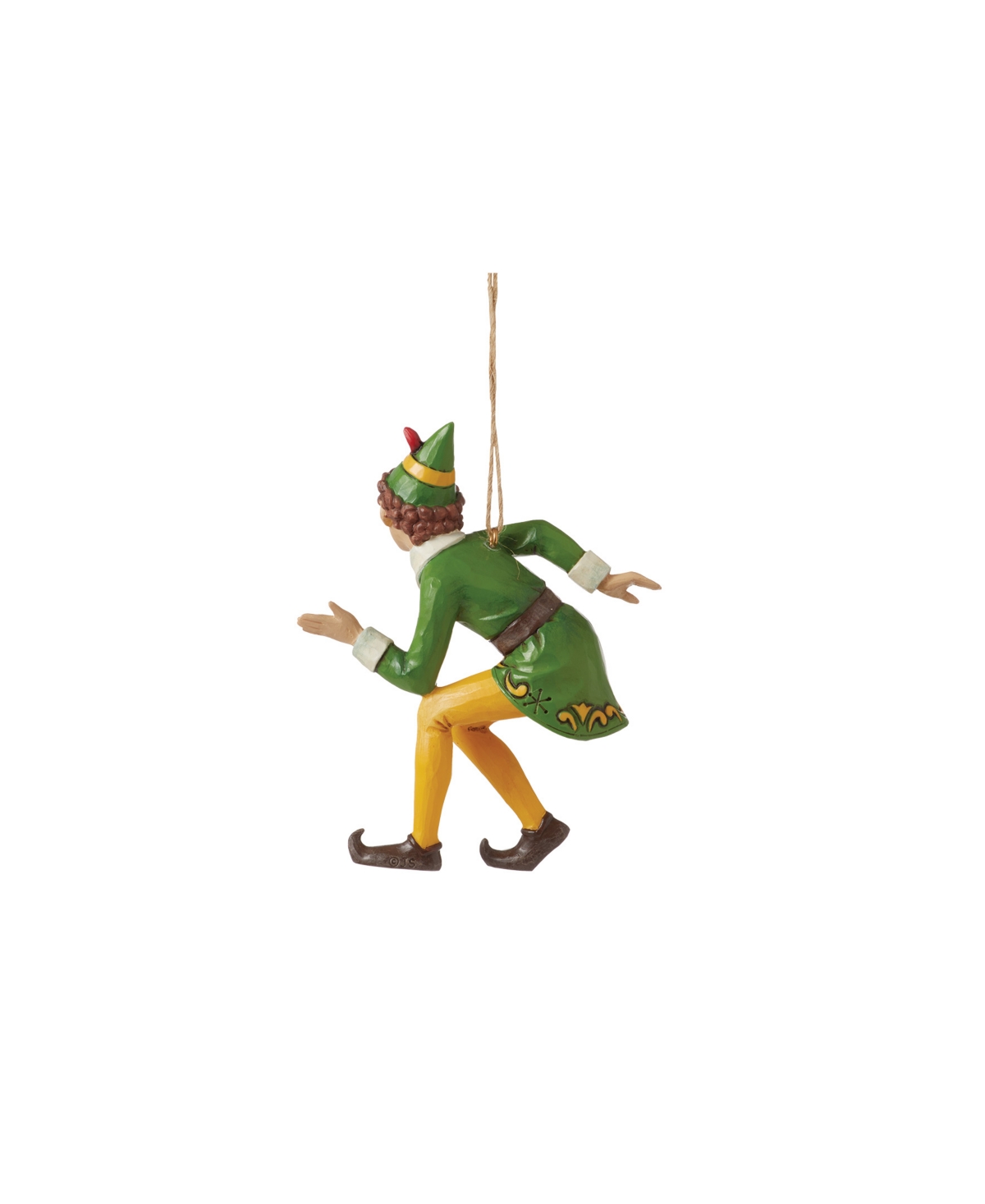 Jim Shore Buddy The Elf Crouching Holiday Ornament In Multi