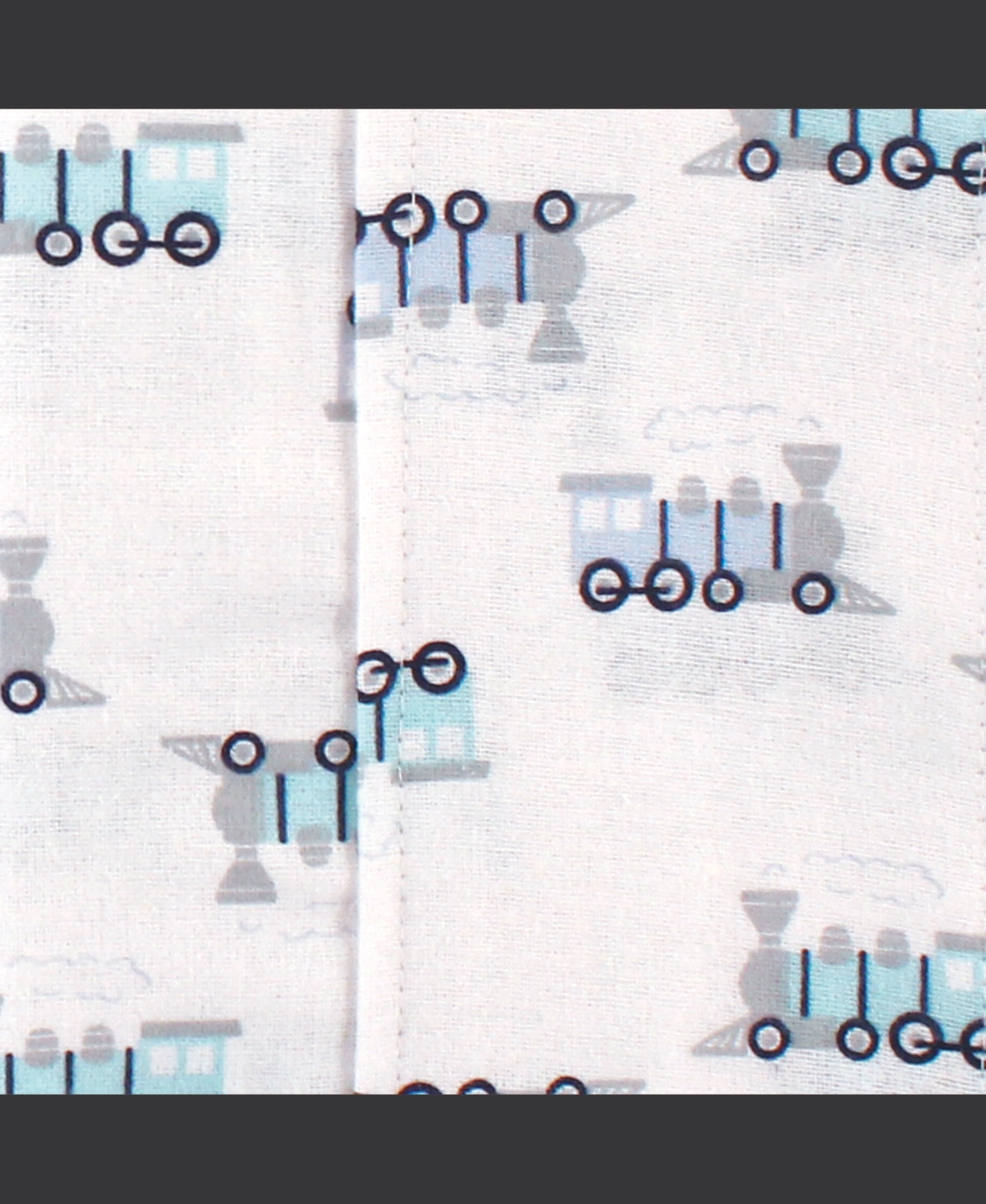 Luvable Friends Infant Boy Cotton Flannel Burp Cloths and Receiving Blankets, 8-Piece, One Train