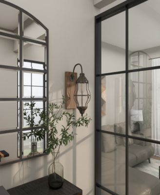 17" Metal  Battery Operated Accent Lamp with Included Fixed LED Light