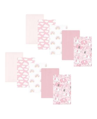 Girls 10Pk Flannel Burp Cloth (Cotton Poly