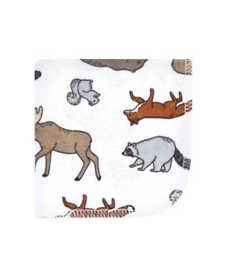 12Pk Flannel Washcloths Cotton Poly