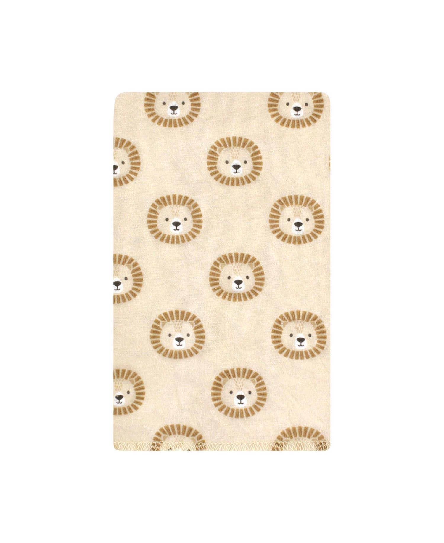 Unisex Absorbent Flannel Burp Cloths 10-Count Cotton/Poly Blend