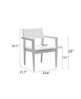 Sleek Contemporary Aluminum Dining Set for Indoor/Outdoor Living