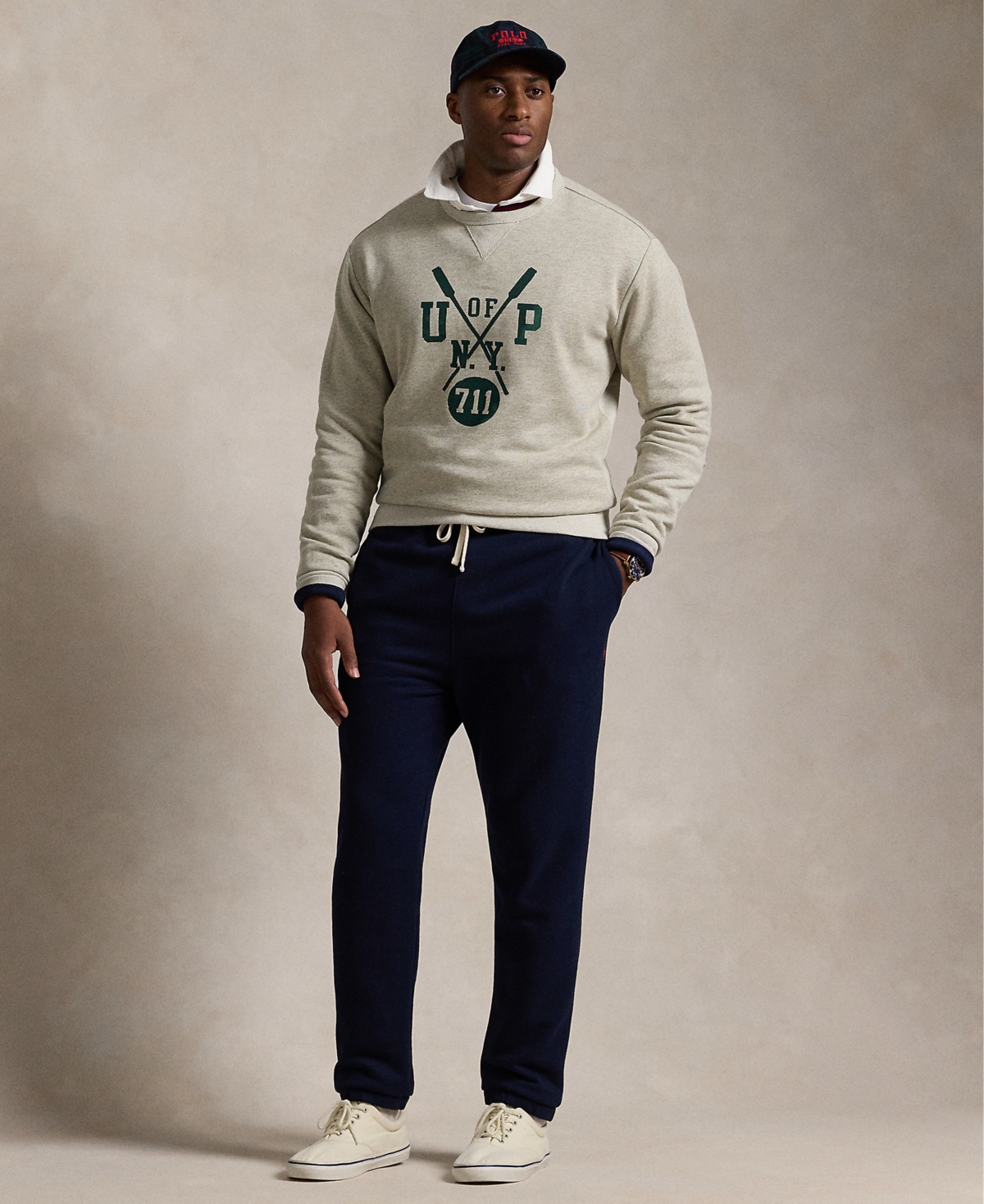 Polo Ralph Lauren Men's Big & Tall Slub Fleece Graphic Sweatshirt