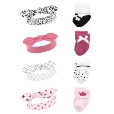 Baby Girls 16Pc Headband and Socks Giftset