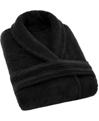 Lightweight Plush Shawl Collar Bathrobes