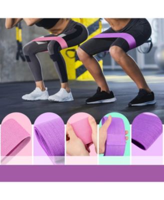 Resistance Loop Exercise Bands Set Elastic 3 Levels