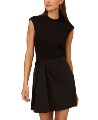 Adrianna by Adrianna Papell Women's Twisted Fit & Flare Dress - Macy's