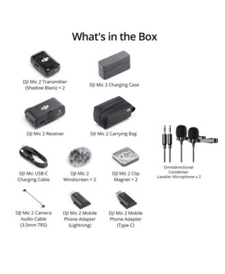 Mic 2 Digital Wireless Microphone System with Two Condenser Lavalier Mics