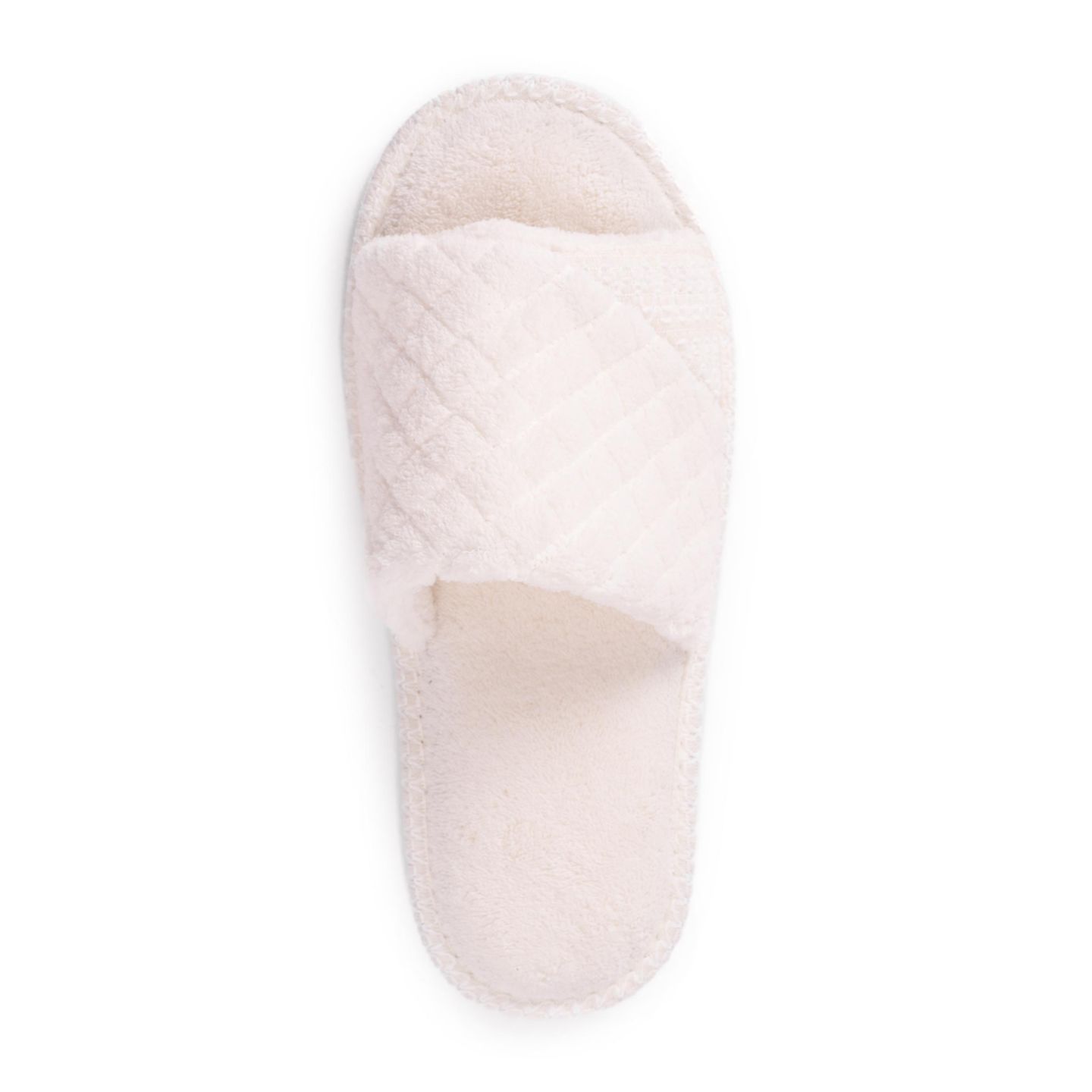 Женские тапочки MUK LUKS Sally Open Toe Scuff Slippers, цвет: Белый — фото 3