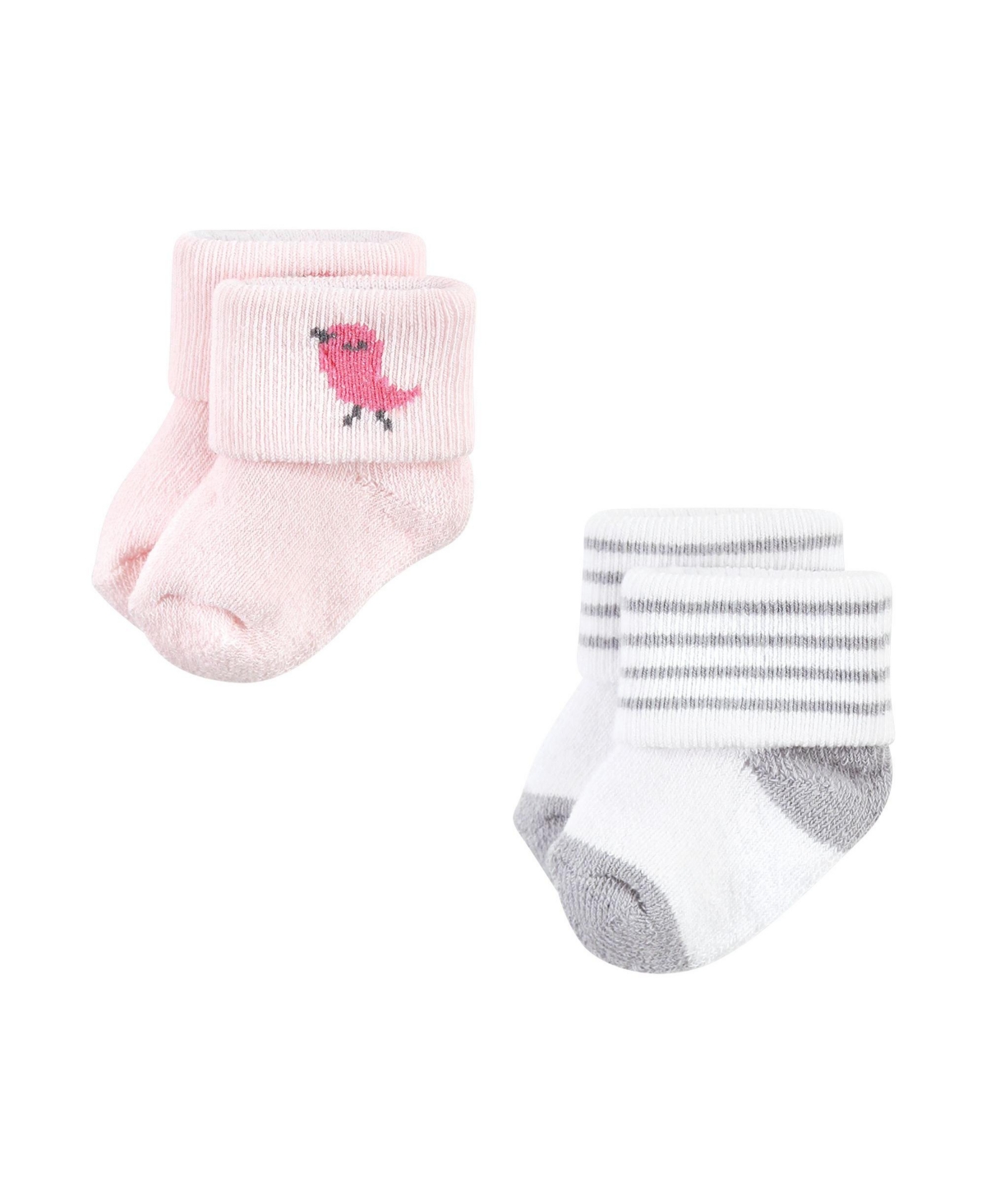 Hudson Baby Baby Girls Hudson Grow With Me Socks 12pk, Bird, 0-24 Months