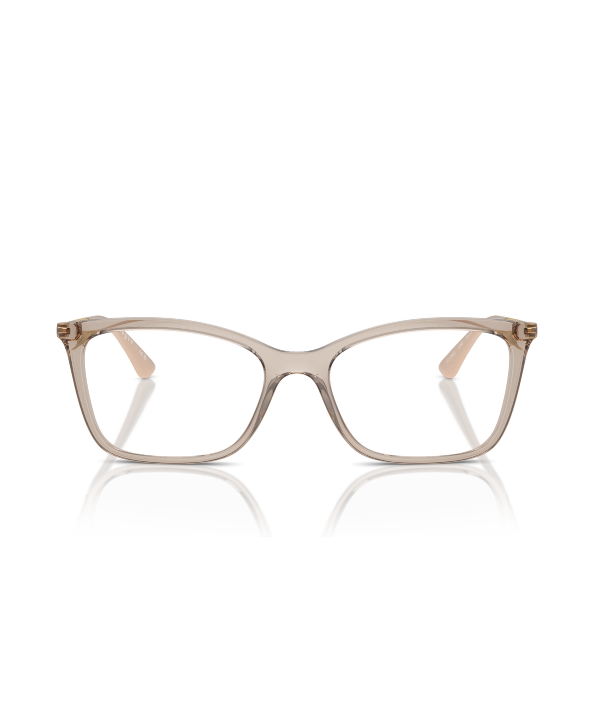 Vogue Eyewear Women's Eyeglasses, Vo5563 In Transparent Caramel