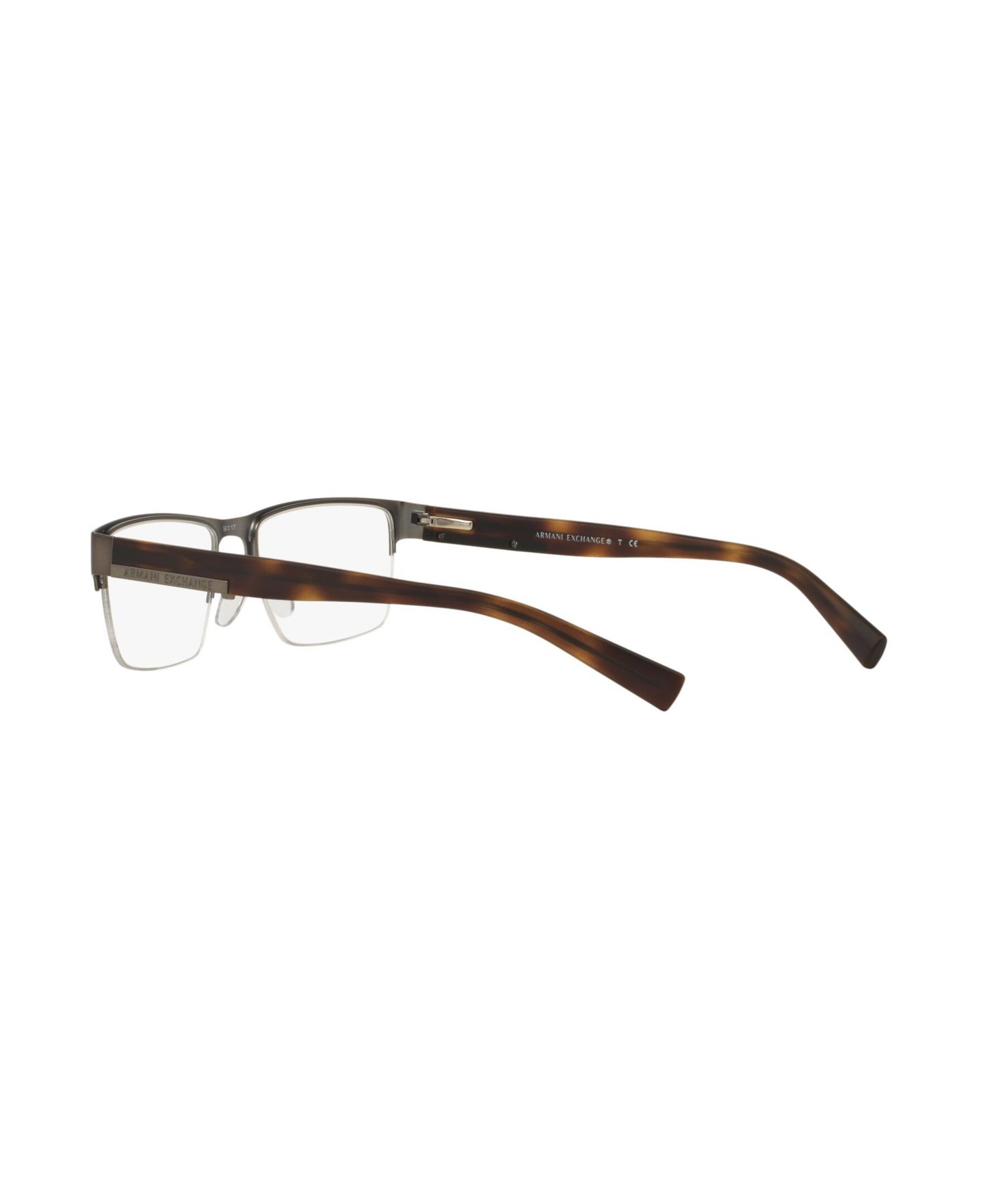 Мужские очки A|X Armani Exchange Man Rectangle Metal AX1018 Eyeglasses, цвет: Графитовый металлик — фото 6