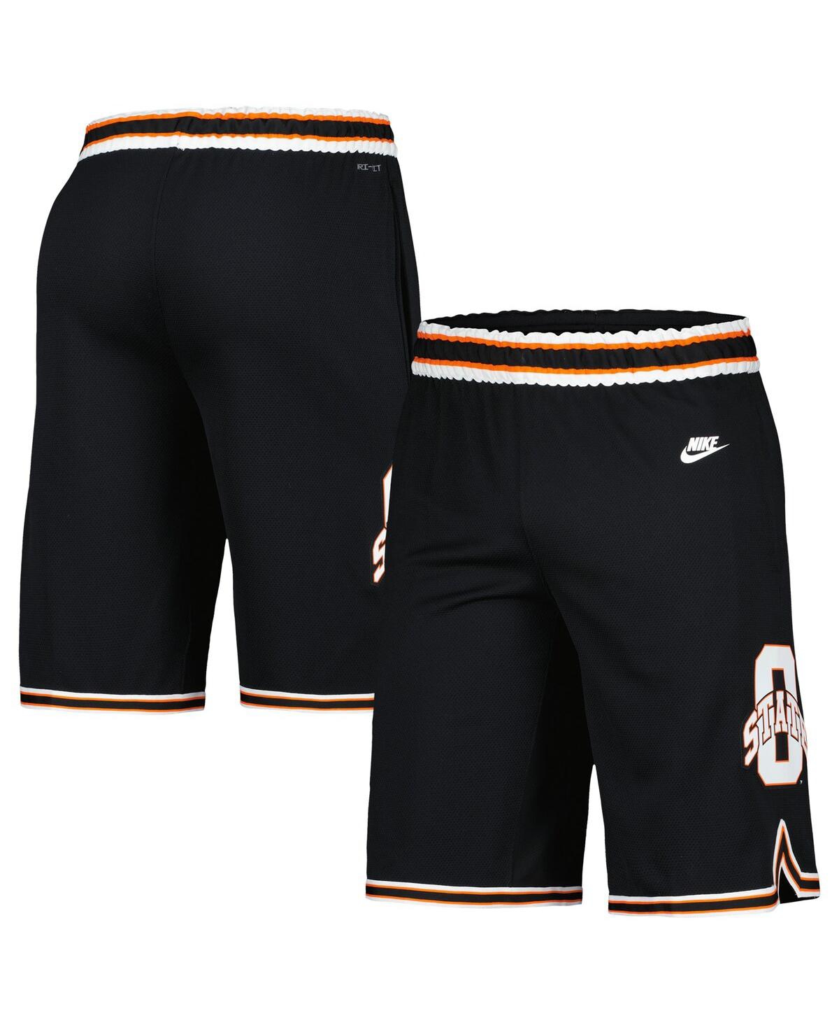 NIKE MEN'S BLACK OKLAHOMA STATE COWBOYS RETRO REPLICA BASKETBALL SHORTS 