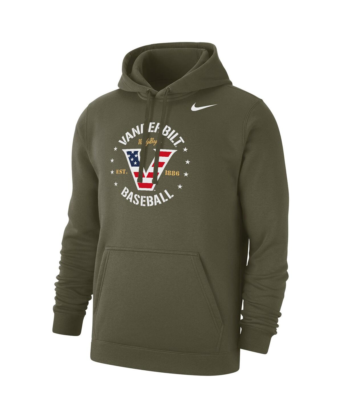 Nike Men'sVanderbilt Commodores Baseball Military Appreciation Pullover Hoodie - Olive