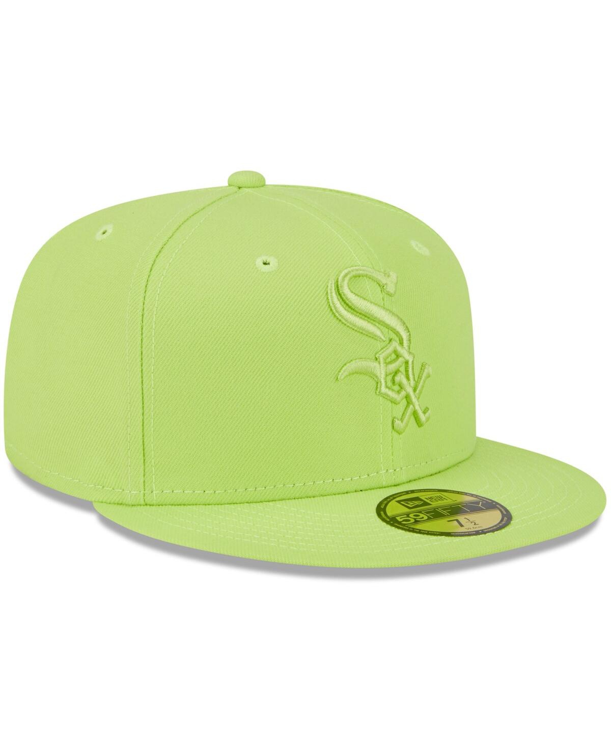 New Era Men's Neon Green Chicago White Sox 2023 Spring Color Basic 59fifty Fitted Hat In Neon Green