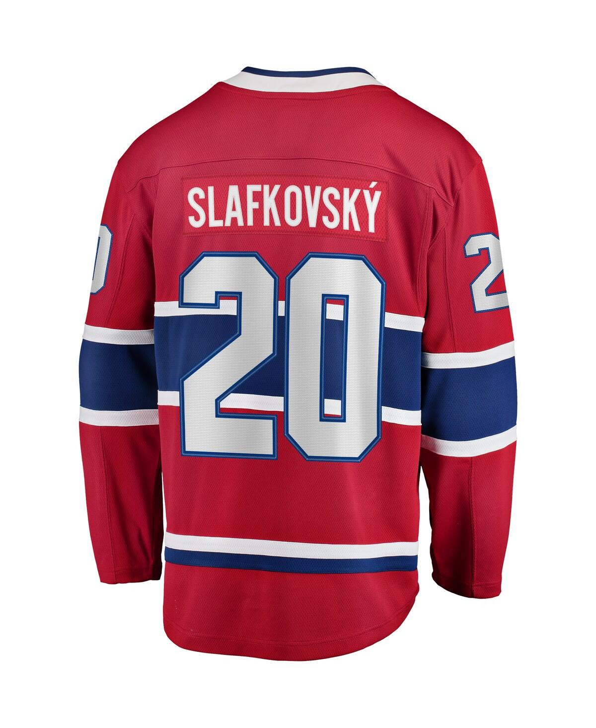 Fanatics Men's Juraj SlafkovskyMontreal Canadiens Home Premier Breakaway Player Jersey - Red