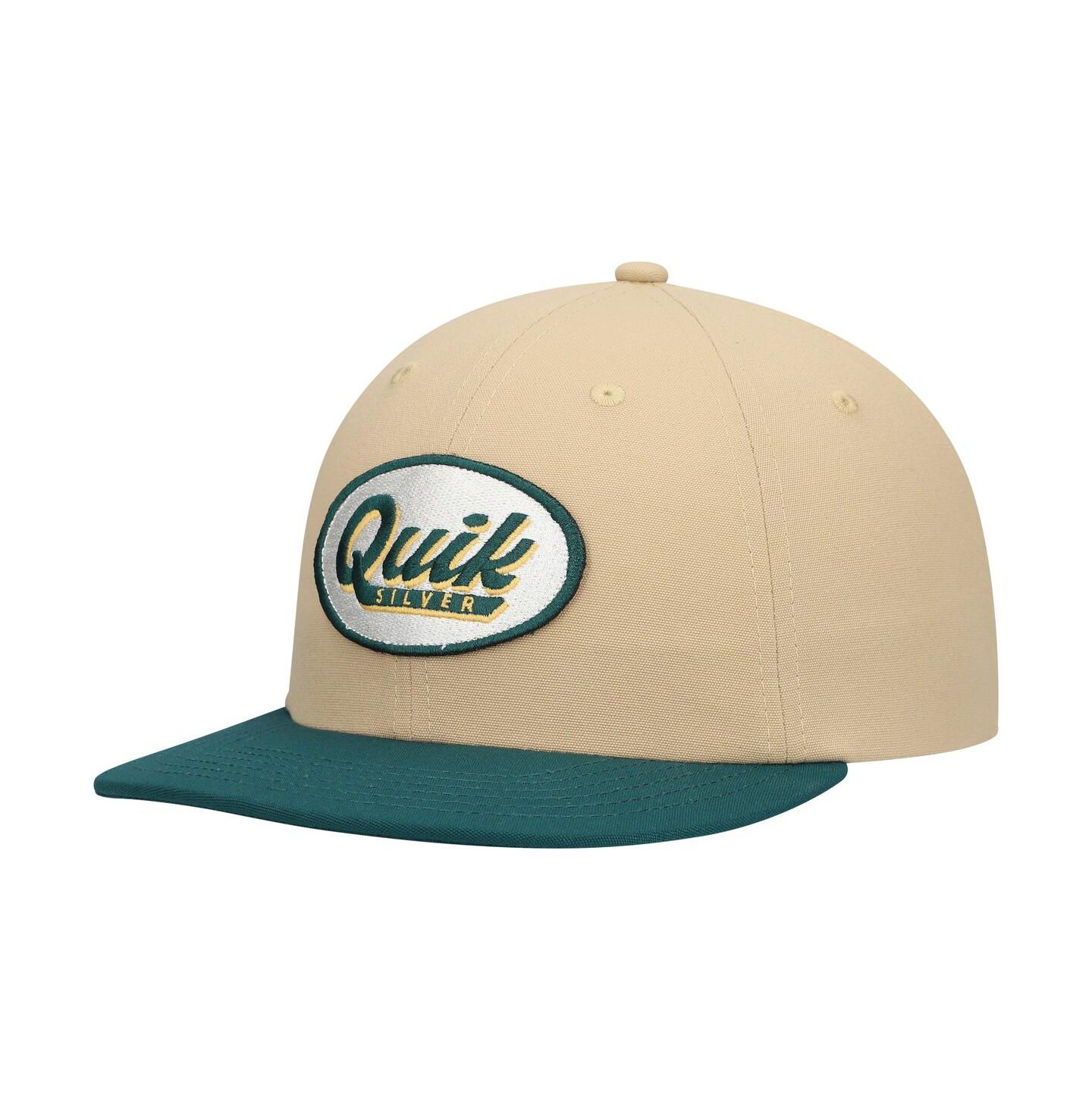 Мужская кепка Quiksilver Tan/Green Field Posture Adjustable Hat — фото 1