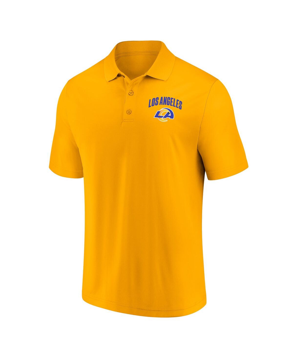 Fanatics Men's Los Angeles Rams Lockup Two-pack Polo Set In Royal,gold