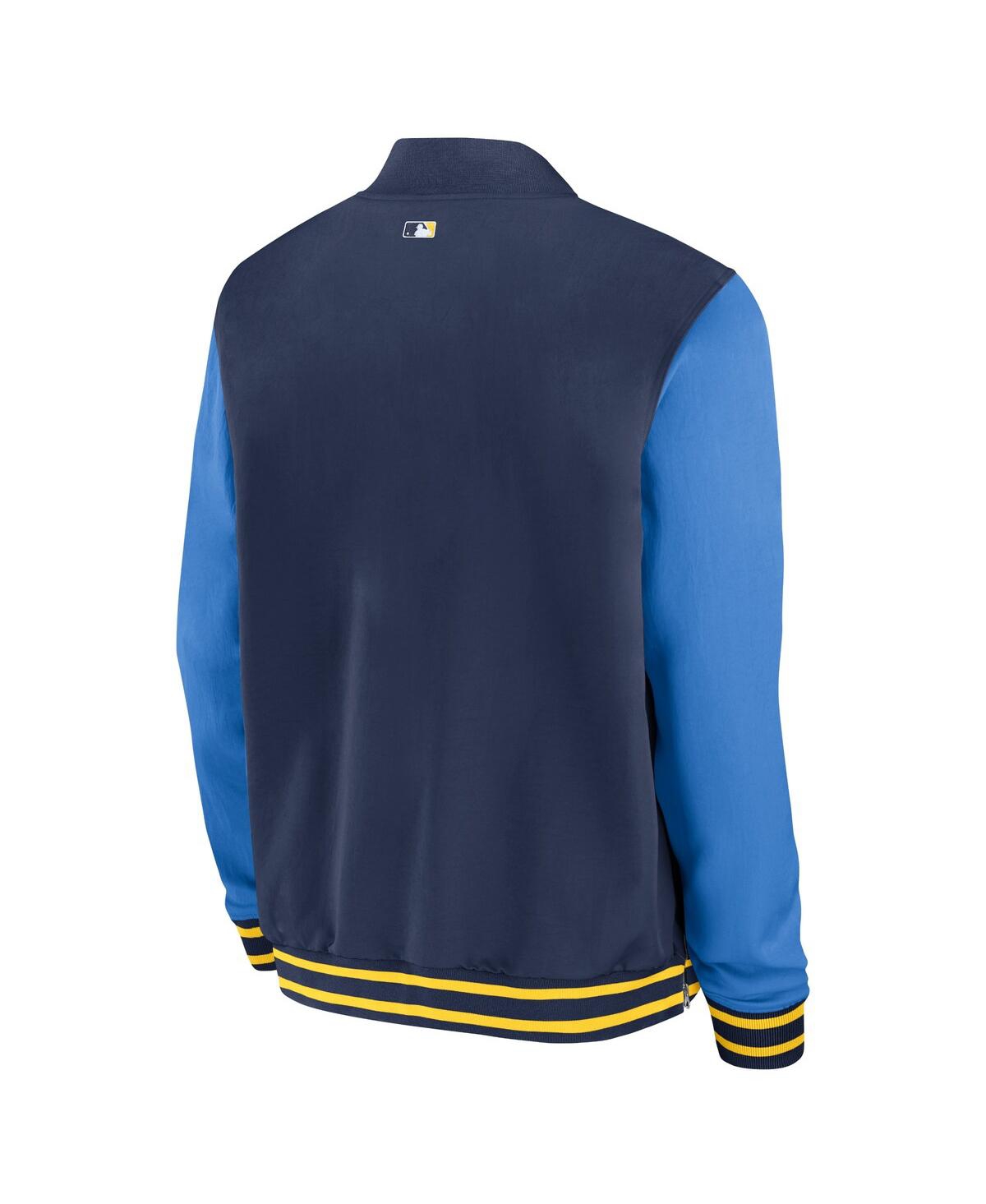 Nike Men's Navy Minnesota Twins 2024 City Connect Authentic Collection Game Time Full-zip Bomber Jacket In Navy