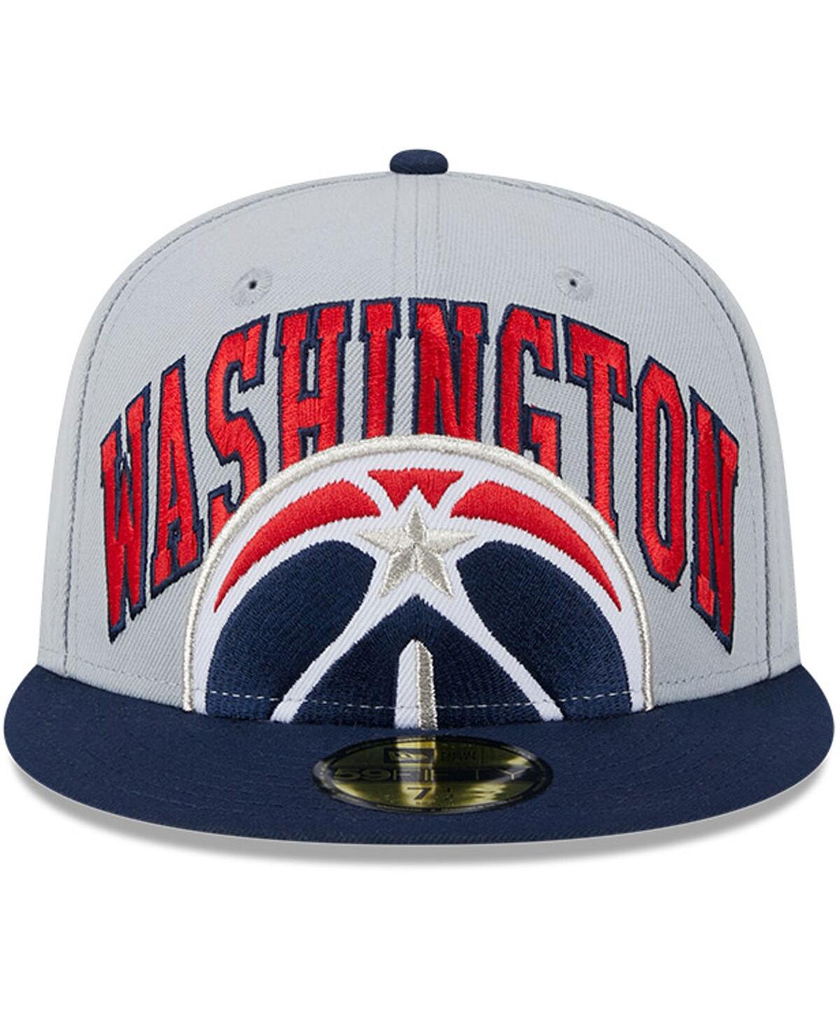 New Era Men'sNavy Washington Wizards Tip-Off Two-Tone 59FIFTY Fitted Hat - Gray, Navy