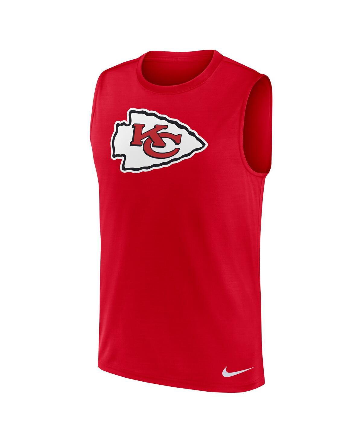 Nike Men'sKansas City Chiefs Blitz Legend Muscle Perform Tank Top - Red