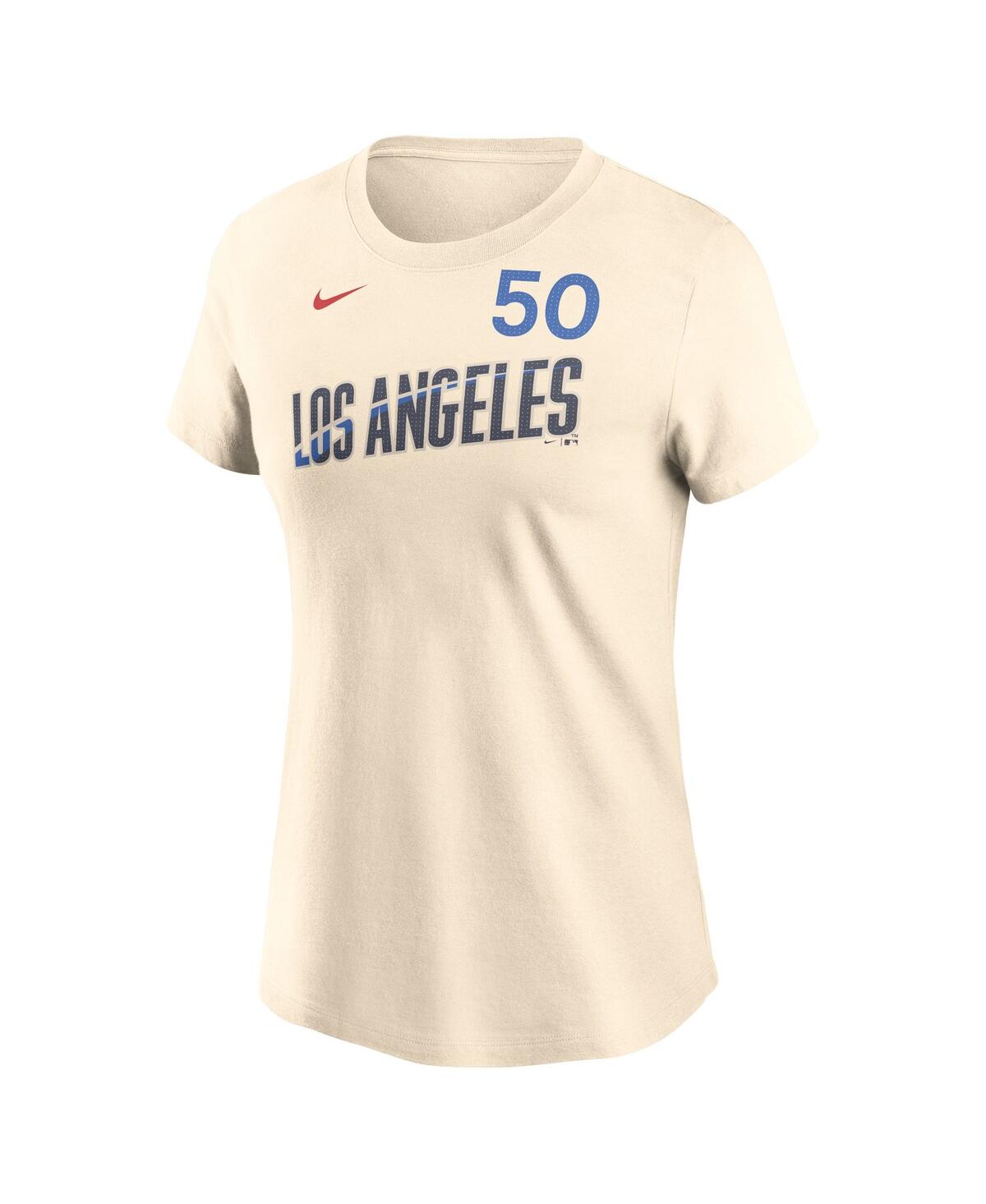 Nike Women's Mookie Betts Cream Los Angeles Dodgers 2024 City Connect Fuse Name Number T-shirt In Cream