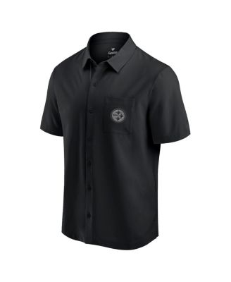Men's Black Pittsburgh Steelers Front Office Button-Up Shirt